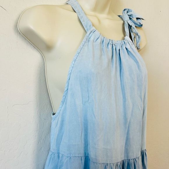 Bella Dahl Light Blue Midi Dress - Picture 8 of 8